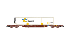 Electrotren HE6080 - H0 - Containerwagen Transporte Combinado, RENFE, Ep. V